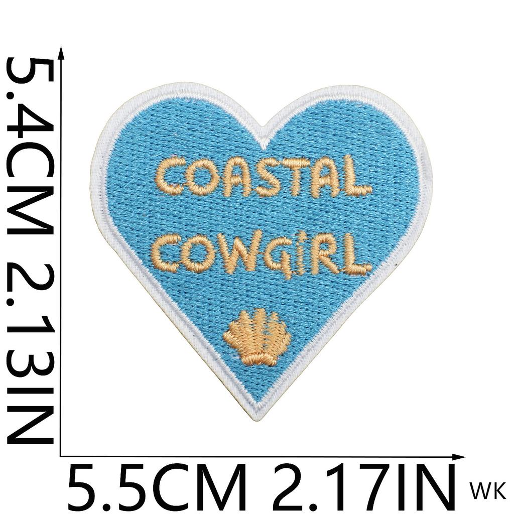 2025 New Patches 10 Pcs Blue Seashell Crab Embroidered Patches Iron On Clothing Hat Bag Shoe Repair Phone Gift Box Decor DIY