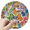 10/30/50pcs Cute Funny Dinosaur Reading Stickers Kawaii Animal Cartoon Decals DIY Scrapbook Phone Case Luggage Sticker