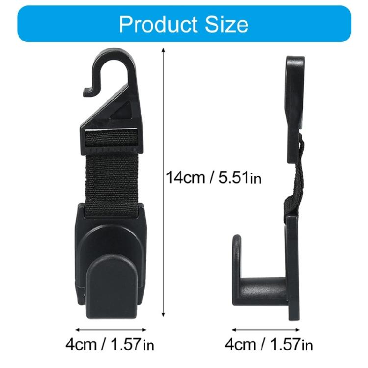 Multifunction  Car Seat Hooks Rotatable Car Hook Vehicle Organizer Hanger Simple Installation for Organizing Shopping Bags