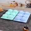 6-Cavity Silicone Flower Shape Cake Molds Fondant Shape Decorating Ice Cube Trays for Homemade Cake Chocolate Cupcake