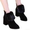 Thick High-heeled Temperament Snow Boots Fashionable Pointed Winter New Style Simple Comfortable Versatile Women's Shoes