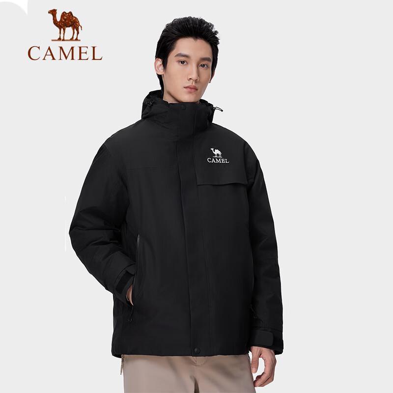 CAMEL Men s 3-Proof Hooded Goose Down Jacket XL