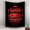 Super Gamer 1990 Tapestry Wall Hanging, 8-Bit Retro Design, Wall Decor for Bedroom Living Room Dorm