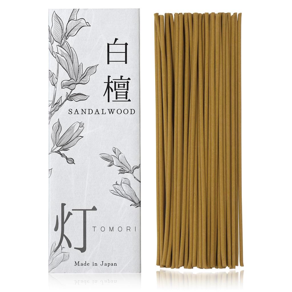 little luxurious and Incense Sandalwood Incense Sticks 60 Sticks Made in Japan Natural Sandalwood from Awaji Island Incense No Incense Stand Gift Day