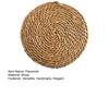 Natural Woven Placemat Handmade Straw Japanese Pot Mats Heat Resistant Non-Slip Coasters for Dining Table Reusable Table Mats for Home Kitchen