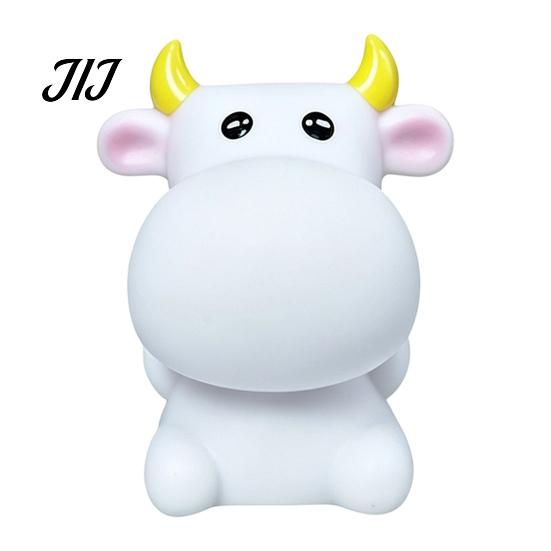 Soft Nursery Lamp for Baby Cute Animal Night Light Kids, Rabbit Bear Deer Cat Dog Room Lighting Sleeping Shape LED Bedside Lamp, Glow Sleep Decorative