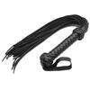 Soft PU Leather Riding Crop Braided Handle Flogger Horse Whip 75cm