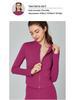 European & American Slim Fit Yoga Wear: Women's Long-Sleeve Zipper Cardigan for Autumn & Winter Running and Fitness.