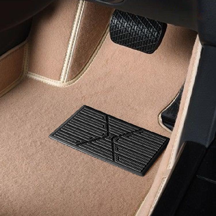 Rectangle Rug Mat for Driver Side 23x15cm Anti-skid Carpet Foot Heel Pad