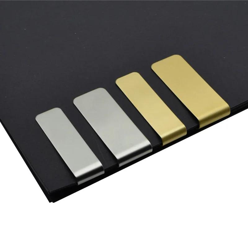 1pc Metal Paper Clip for Notebook Bookmark Stainless Steel and Brass Material Book Paper Clips Office School Reading Supplies