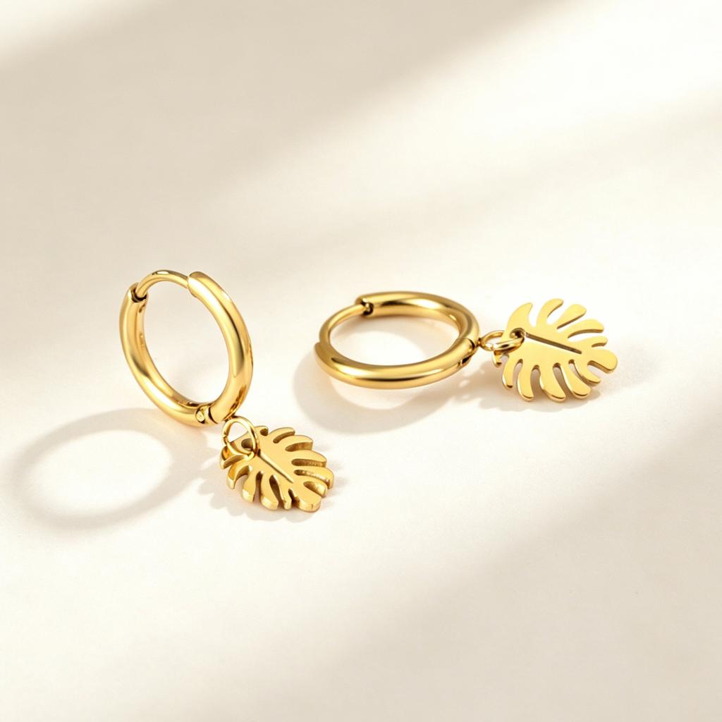 Star Moon Ear Buckle Asymmetrical Cold Wind Geometric Earrings Stainless Steel Earrings Earrings Women