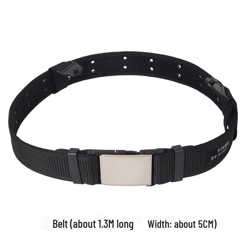 Nylon Multifunctional Black Oxford Cloth Security Belt - Eight-Piece Patrol Duty Training Set
