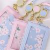 Credit Card Keyrings Student Sakura ID Card Holder Bus Card Cover Lanyard Card Holder Business Card
