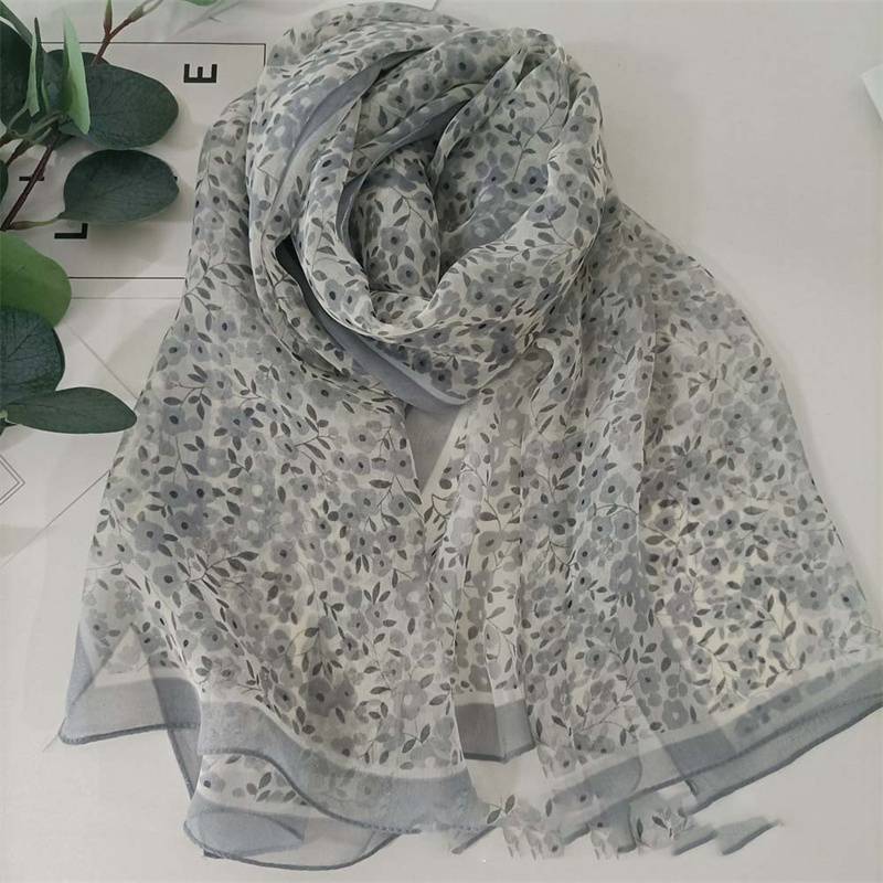 Scarf Lotus Pond Wholesale Long Women's Scarf Beach Scarf Moonlight Thin Summer Lotus Sunscreen Scarf Scarf