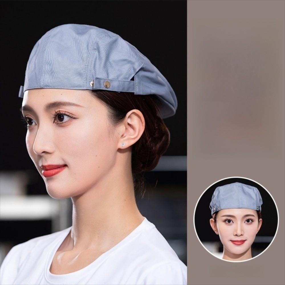 Comfortable Service Cap Oil-resistant Male Chef Hat Beret Hat  Restaurant BBQ Restaurant Kitchen