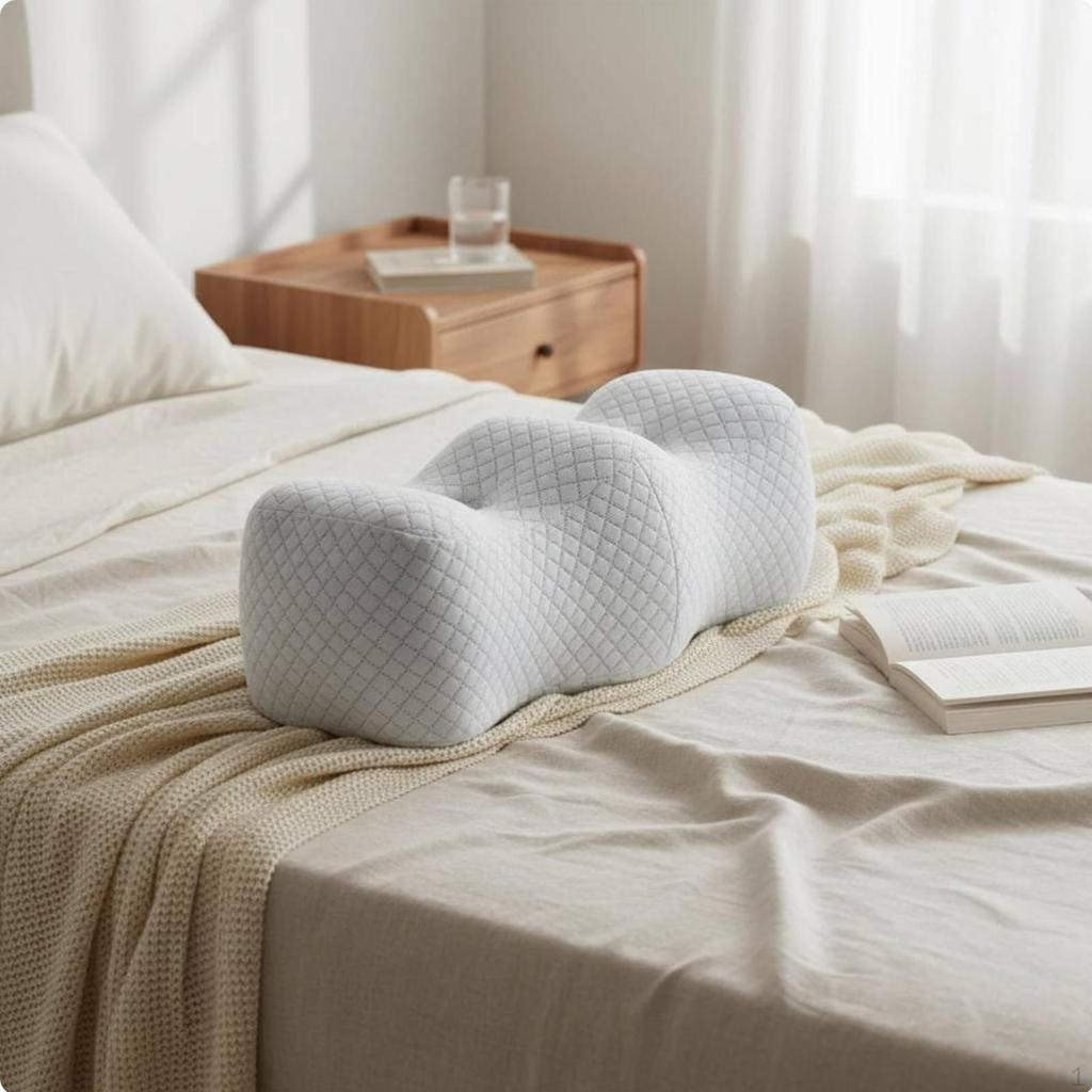 Memory Foam Knee Soft Cushion and Resilient Leg Pillow Breathable Contoured Rest