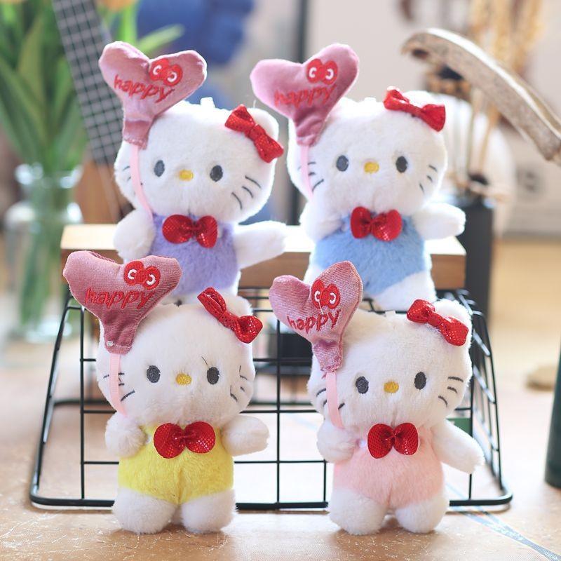 Balloon Keychain Love Cute Cartoon Girl Backpack Decorative Pendant