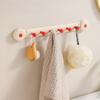 Multi-Purpose Storage Hooks 6 Hooks Bathroom Towel Rack Durable Kitchen Storage Hook  Accessories