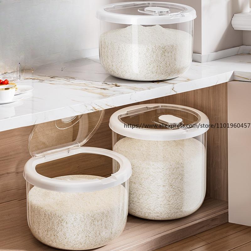 Airtight Insect-proof Rice Bucket for Home Moisture-proof Rice Jar Flour Storage Can Grain Storage Container Rice Box