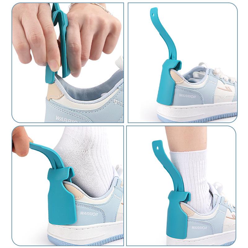 Easy Shoe Lifter for Kids & Seniors - No Bend Shoehorn, One-Step Shoe Assist.