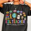 Custom ESL Teacher Shirt, Multilanguage Teacher Shirt, ELL Teacher, Comfort Colors Tee, ESL Teacher Tshirt, Esol Tshirt, Back To School Tee