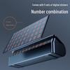Metal Temporary Car Parking Number Plate with Concealable Design