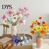 Silk Petals for Photography Props 33" Tall Artificial Cosmos Flowers Vases, Fake Daisy Floral Branches with Versatile Plants Soft Furnishings