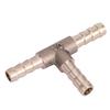 Brass T Piece 3 Way Fuel Hose Joiner Connector 6mm For Compressed   Oil Gas Pipe