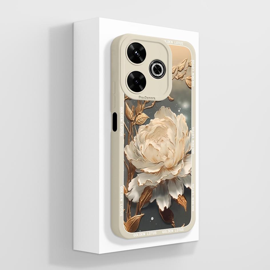 Pentru Redmi 12 13 14 13C 13R 14C 14R 4G 5G Huse Huse Flori cool Estetică Fluture Protecție pentru cameră Silicon lichid moale Potrivit pentru bara de protecție Redmi