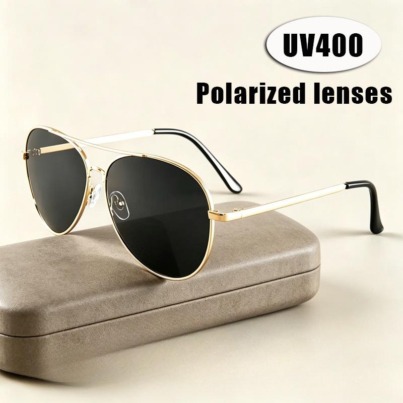 Man's Driving Polarized Sunglasses Pilot Toad Frame Myopia Glasses UV400 Anti UV Motorcycle Beach Shades Eyewear 0 To -4.0