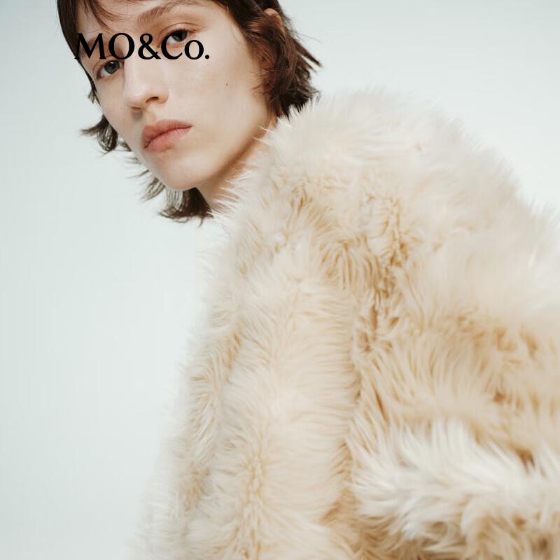 MO&Co. RECTO Collaboration Plush Collarless Short Jacket