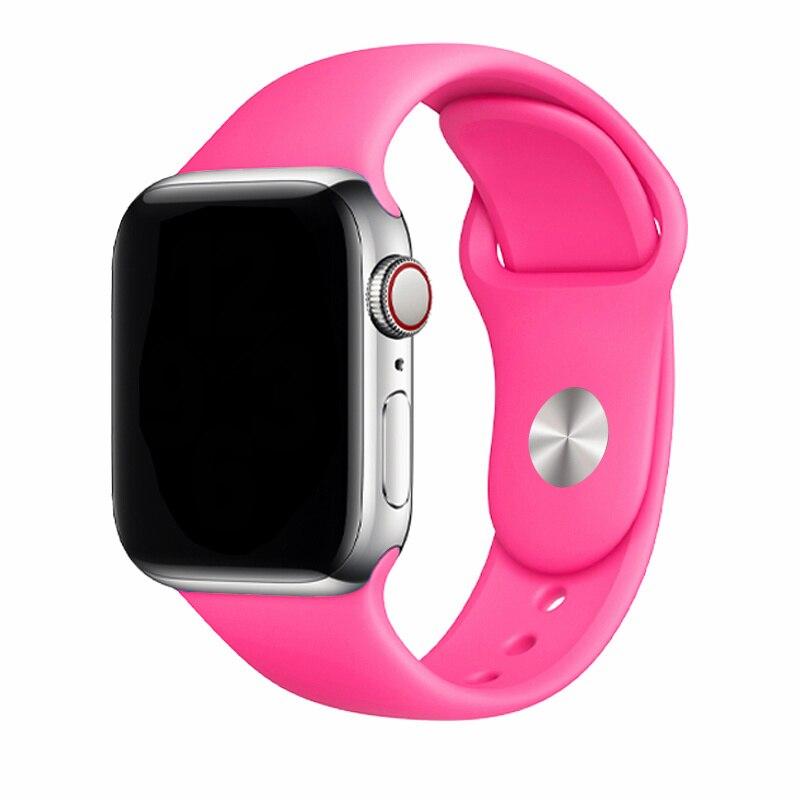 Silikonový řemínek pro řemínek Apple Watch 44 mm 49 mm 45 mm 41 mm 40 mm 42 mm 38 mm náramek iwatch série 9 7 se 3 4 5 6 8 Pásek Ultra2