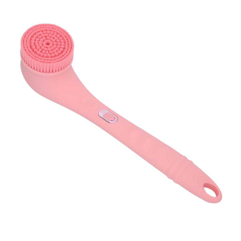 Electric Shower Brush Set Long Handle Waterproof Remove Dead Skin Body Cleansing Scrubber with 3
