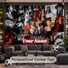 Wall Hanging Tapestry Custom NameAyliva Pattern Personalized Printed Fabric Wall Decor