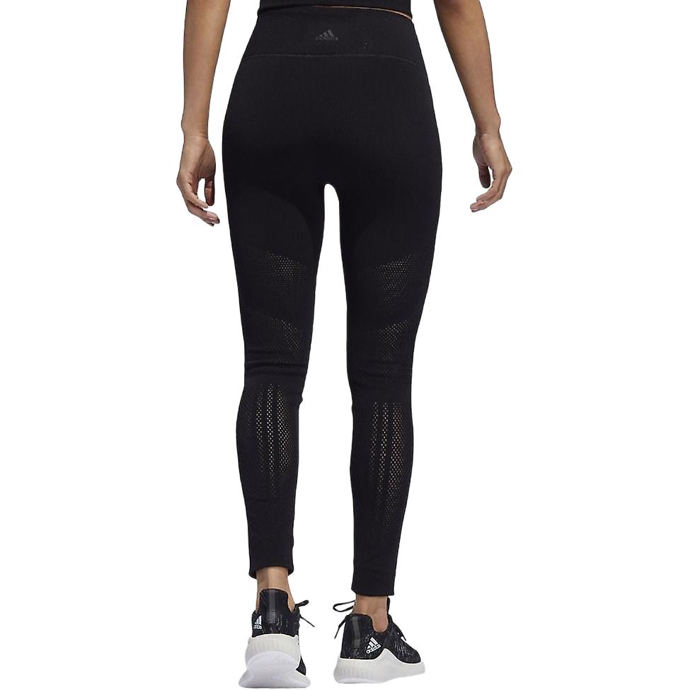 adidas Kettengewirkt High-Rise Einfarbig Schmal geschnitten Bequeme Sporthose Damen Unterteile Schwarz DX9300
