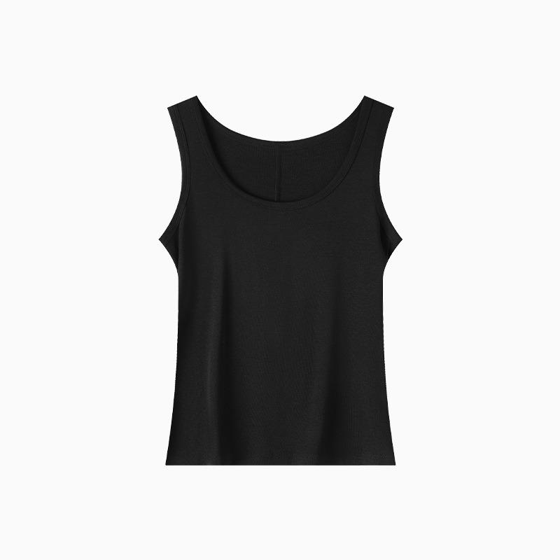 Damen Einfarbig Schmal Geschnitten Dünnes Trägertop Tanktop Sommer Oberbekleidung Innenoberteil