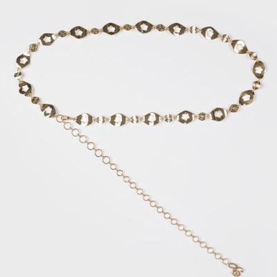 Eireve BLOOMING LOGO METAL BELT (GOLD)
