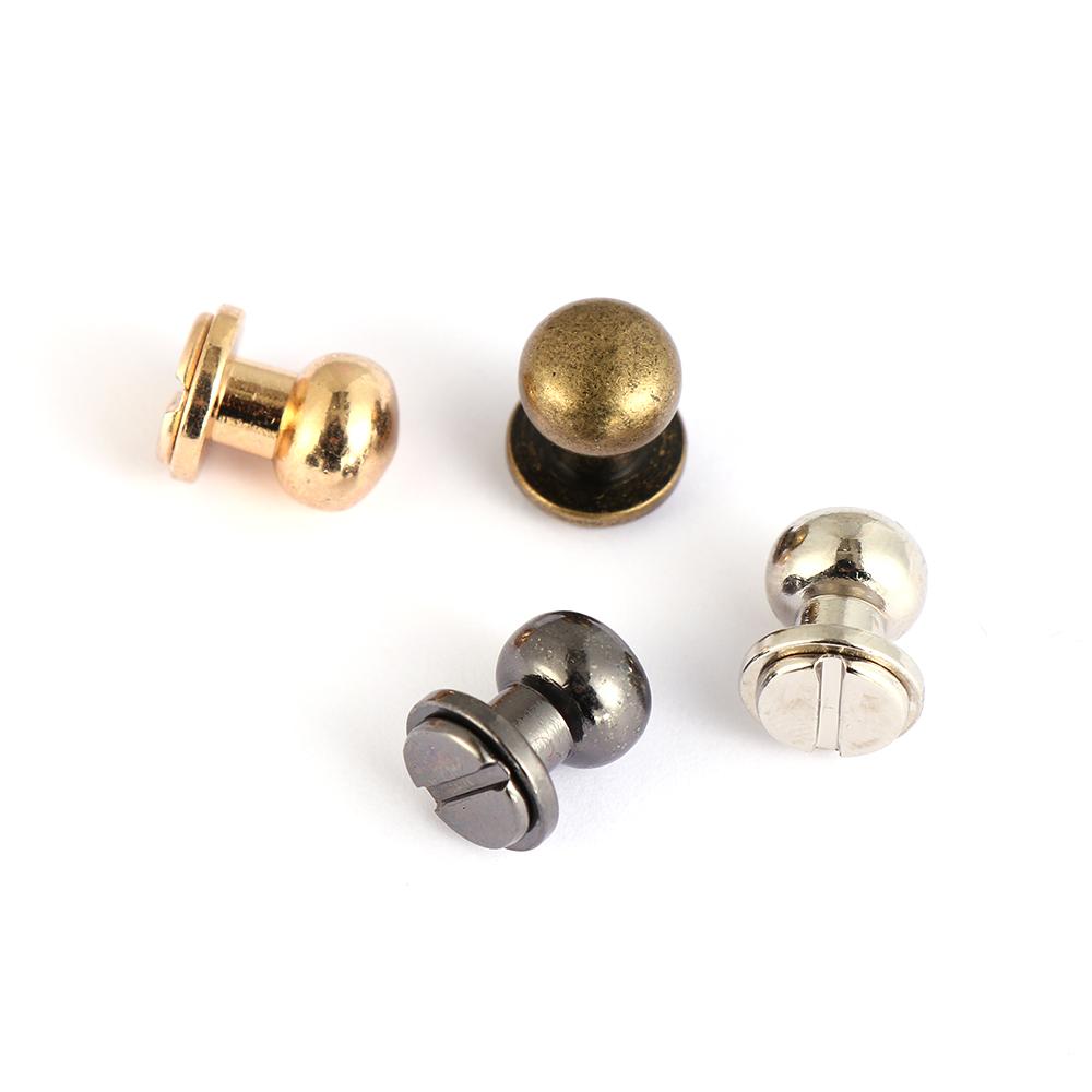 10Pcs Hot Sale Round Garment Rivets Monk Head Screws Brass Nail Cloth Button Bag Shoes Leather Crafts Sewing Accessories