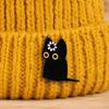 Yousheng 2/3Pcs Brooch Pin, Black Cat Design Lapel Pin, Decorative Badge with Standard Safety Pin, Versatile Badge for Clothing Bags Hats