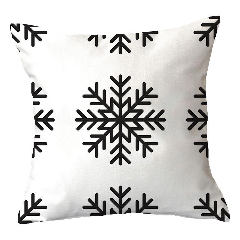 Simple New Blue Geometric Plush Pillowcase Home Fabric Sofa Pillow Cushion Cover