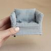 Smooth cotton Tiny Sofa Model For 1 12 Model house Displays Detachable For Realistic Home Trim