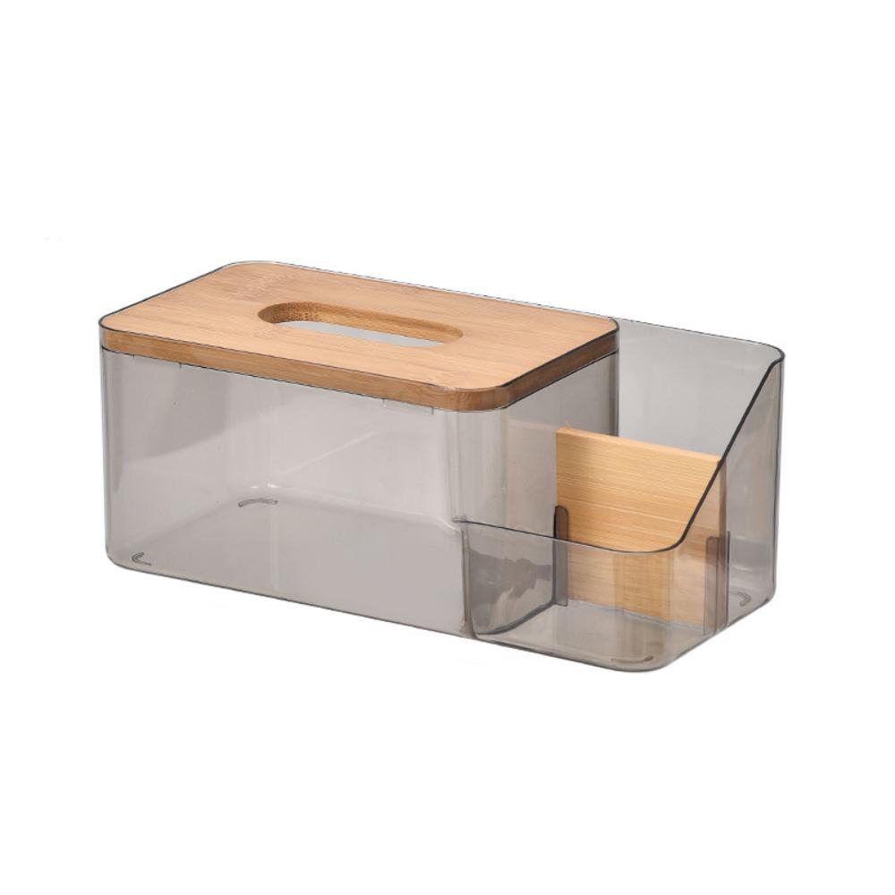 

Прозрачная коробка для бумажных полотенец 2 в 1 Органайзер для салфеток Новая коробка для хранения пультов дистанционного управления Украшение стола