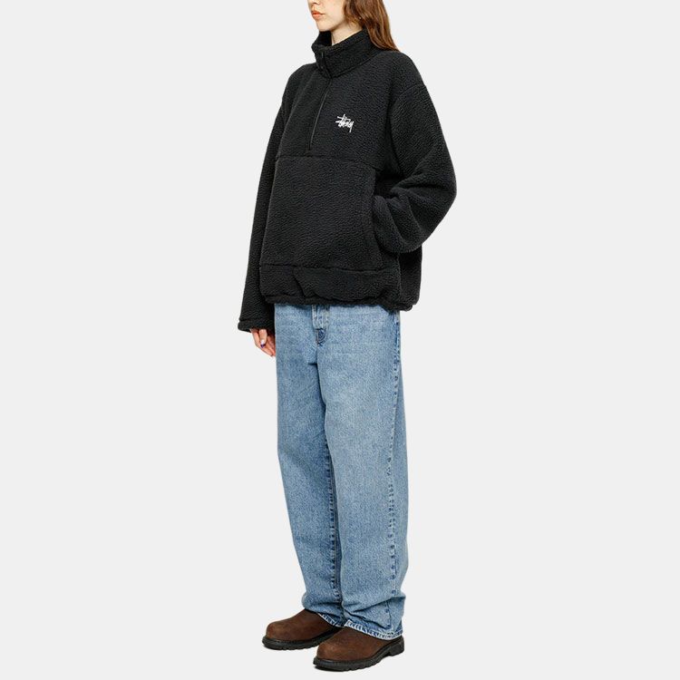 Stussy SS24 POLAR FLEECE HALF ZIP MOCK NECK 118542