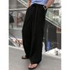 Men's wide-leg pants, new spring and autumn style, loose straight cut, drapey, versatile casual floor-length pants
