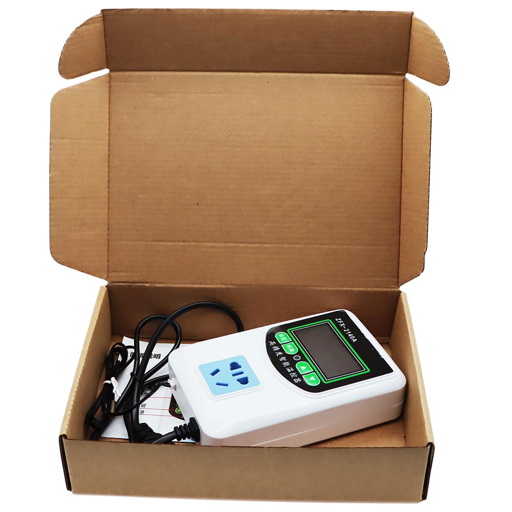 ZFX-2140A High Precision Intelligent Thermostat Microcomputer Thermostat Temperature Controller Switch(US Plug) 2200W-3500W