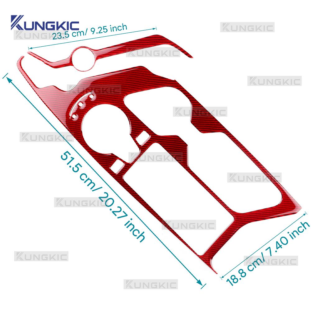 Real Soft Carbon Fiber Sticker For Kia EV6 GT EV 2022 2023 2024 2025 LHD RHD Car Gear Shift Panel Interior Trim Accessories