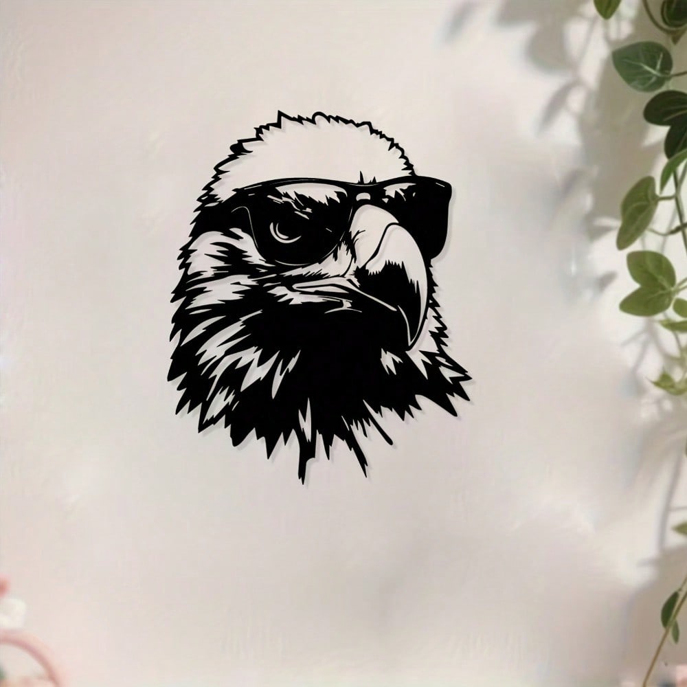 1pc Eagle Metal Wall Art, Weather-Resistant Wildlife Gift for Indoor Outdoor