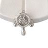 999 Sterling Silver Retro Fu Character Baby Safety Rattle Pendant for DIY Hand Rope Accessories