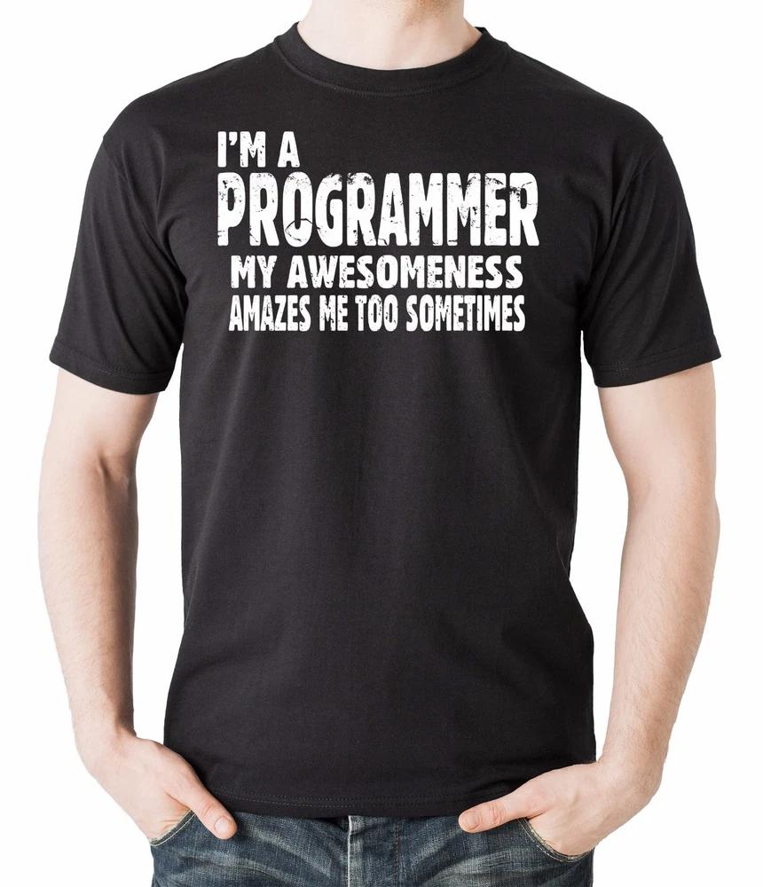 Gift For Programmer TShirt I Am A Programmer Tee Shirt Funny Cool Shirt S