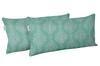 Vargottam Indoor Outdoor  Polyester Fabric  Lumbar  Pillow  Cover With Insert,  All-Weather Waterproof Rectangular Cushion for Patio Furniture